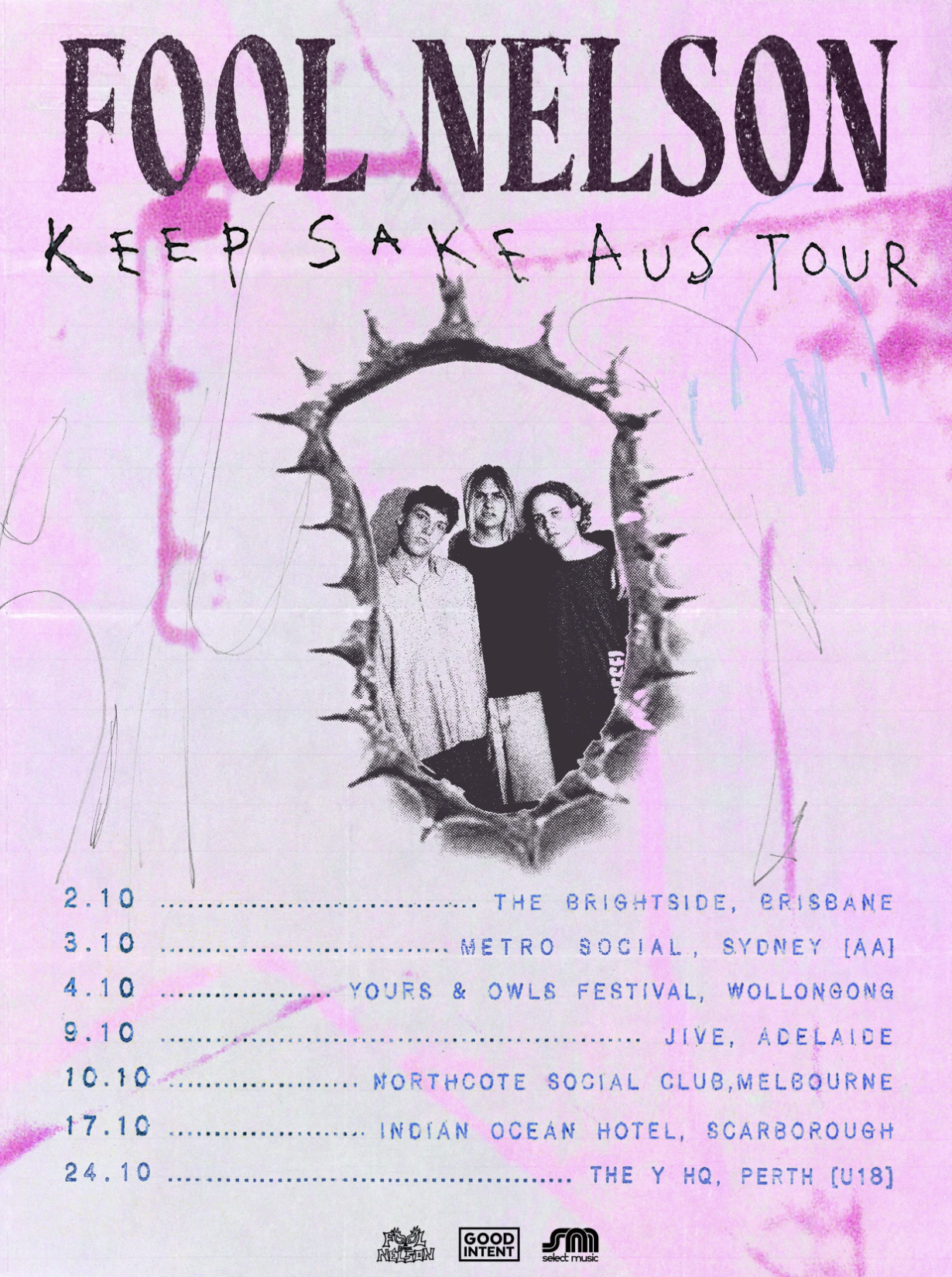 Fool Nelson tour poster 2026